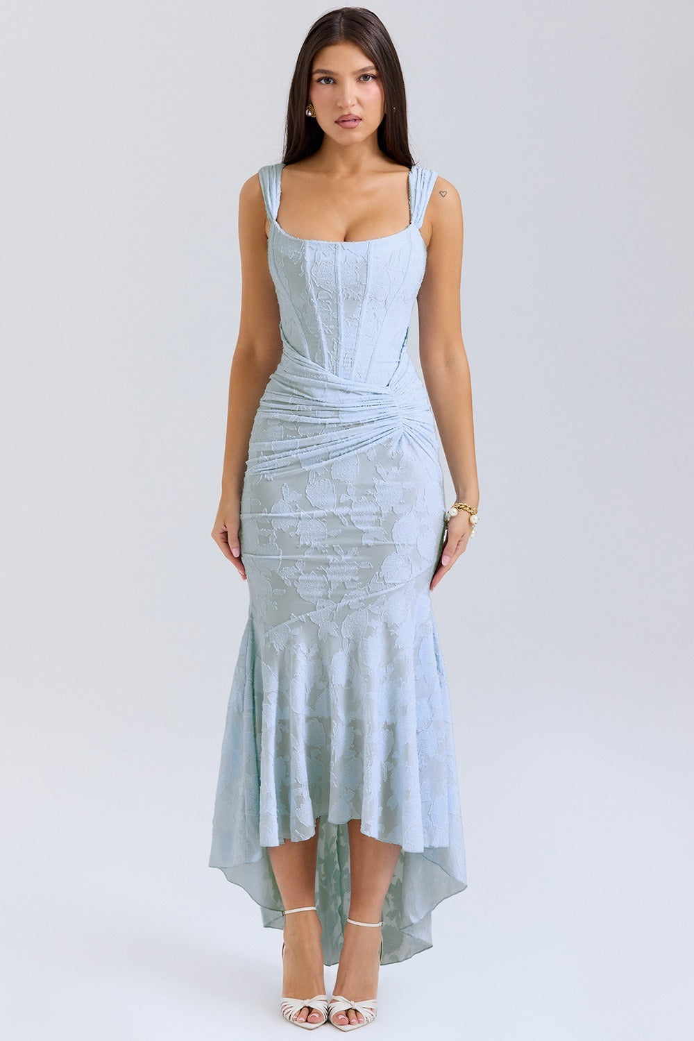 Boned Tailored Mermaid Formal Dress