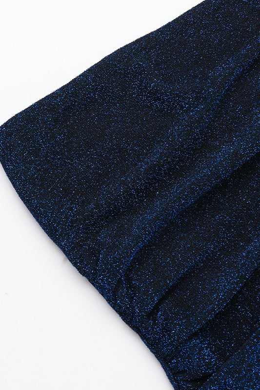 Glitter Strapless Sash Mini Dress 7