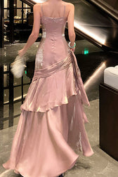 Chiffon Spaghetti Strap Maxi Dress - View 8