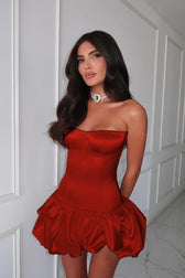 Strapless Ruched A-Line Party Dress 9