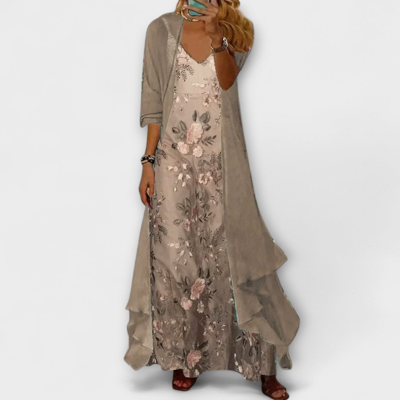 Floral Slip Maxi Two Piece Set