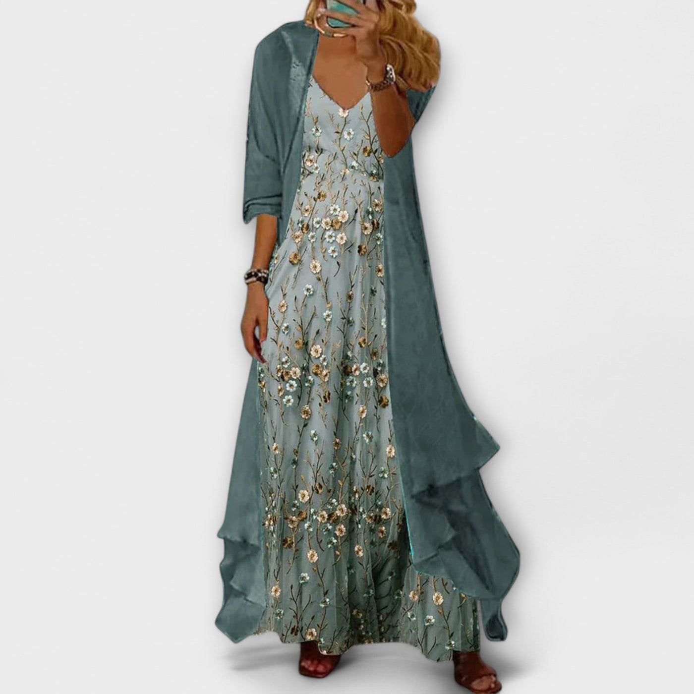 Floral Slip Maxi Two Piece Set 2