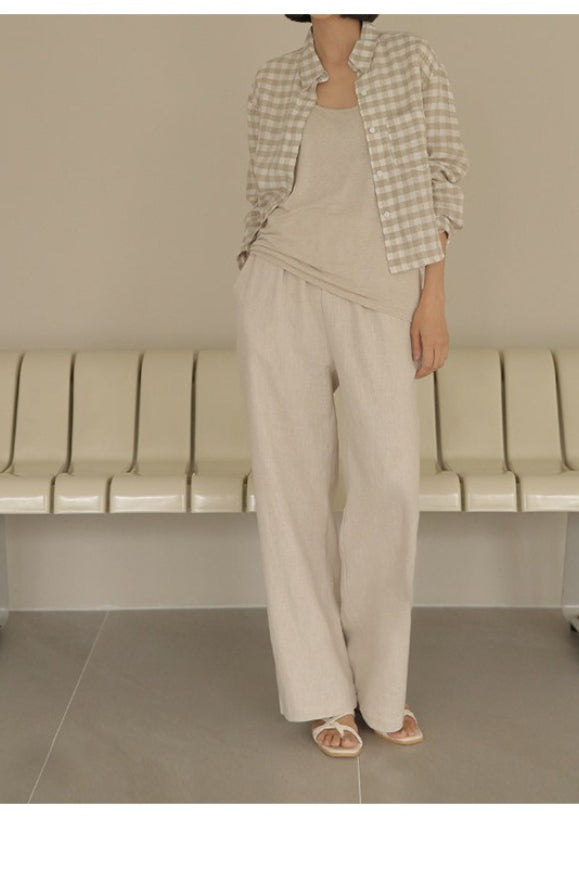 Check Pocket Blouse