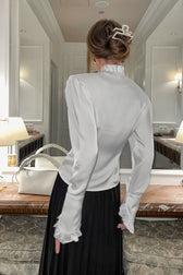 Victorian Ruffle Trim Blouse