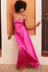 Anabella Black Lace Up Maxi Dress 16