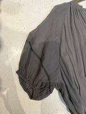 V-Neck Short Sleeve Crinkle Loose Maxi Dress 4