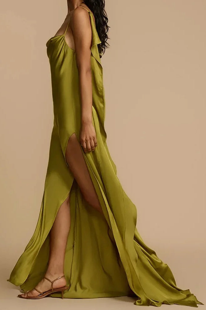 Chic Sleeveless Deep Backless Maxi Dress