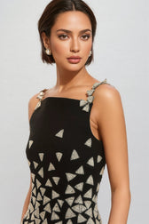 Austin Black Strapless Sequin Maxi Dress - View 3
