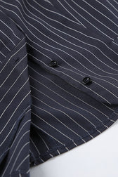 Striped Halter Two Piece Blazer Skirt Set