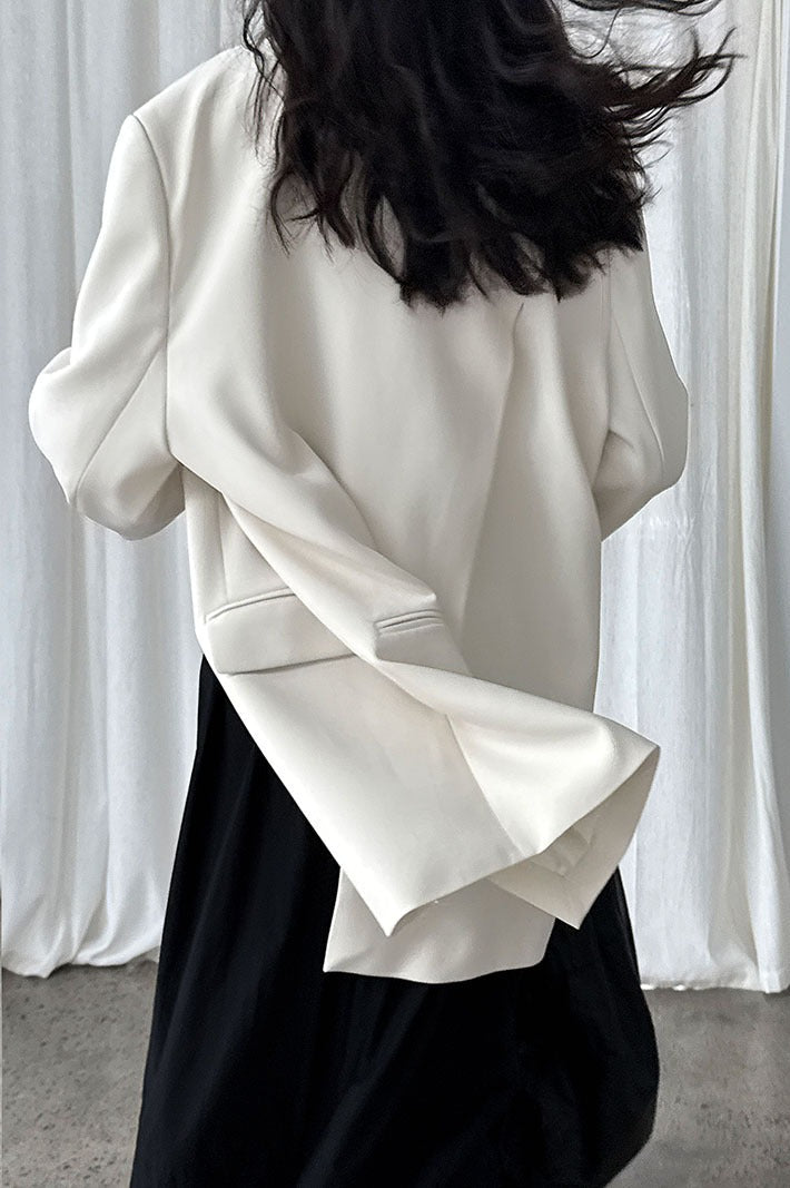 Split Back Relaxed Fit Blazer