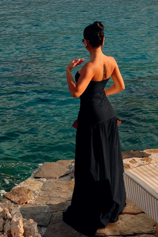 Cut-Out Strapless Birthday Dress