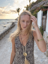 Printed Splicing Boho Vintage Boho Dress