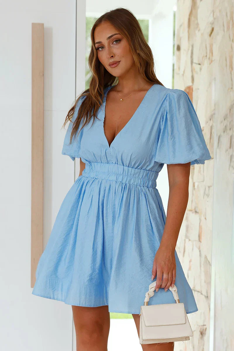 Rosa Boutique Mini Dress Blue Evening Wear Edit