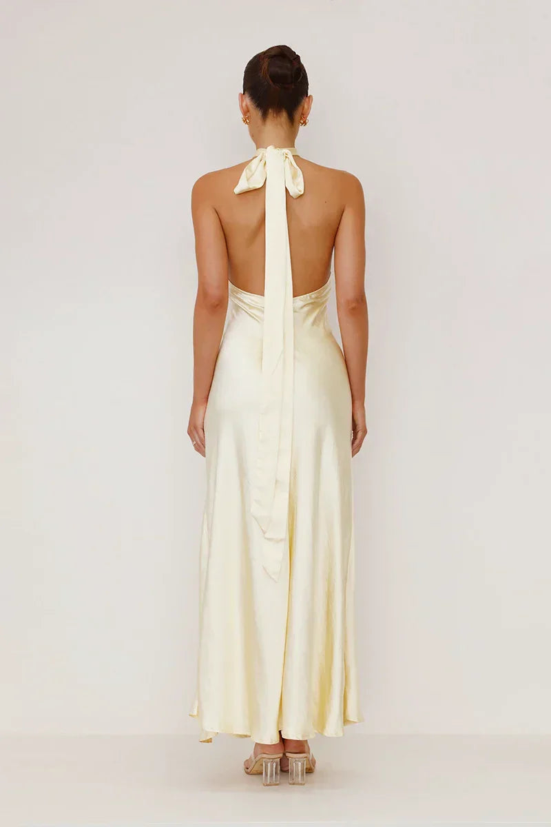 Elsa Exclusive Maxi Dress Yellow Designer Edit