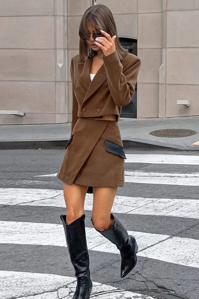 Timeless Brown Tweed Blazer