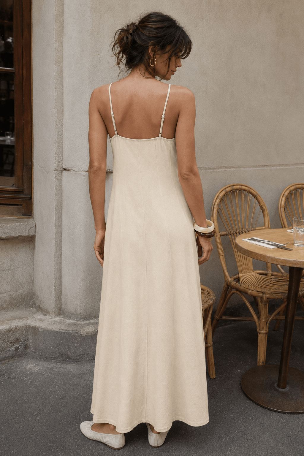 High-Waist Maxi Dress