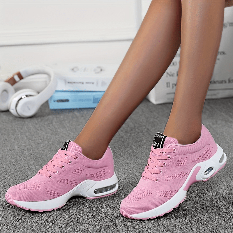 Lace Up Mesh Air Cushion Sneakers