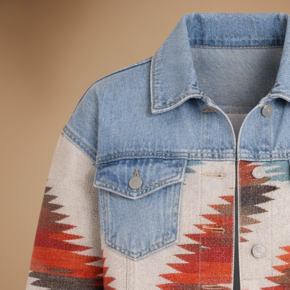 Retro Denim Patchwork Jacket