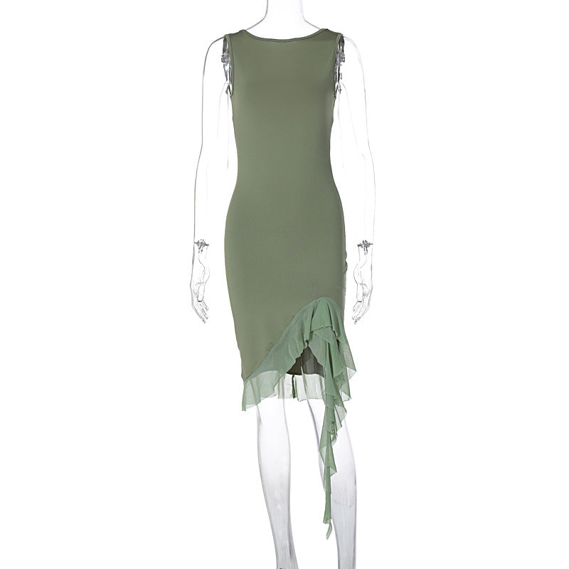 Mezuna Midi Dress - Green