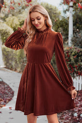 Can't Help But Love Velvet Long Sleeve Mini Dress - 3 Colors 3