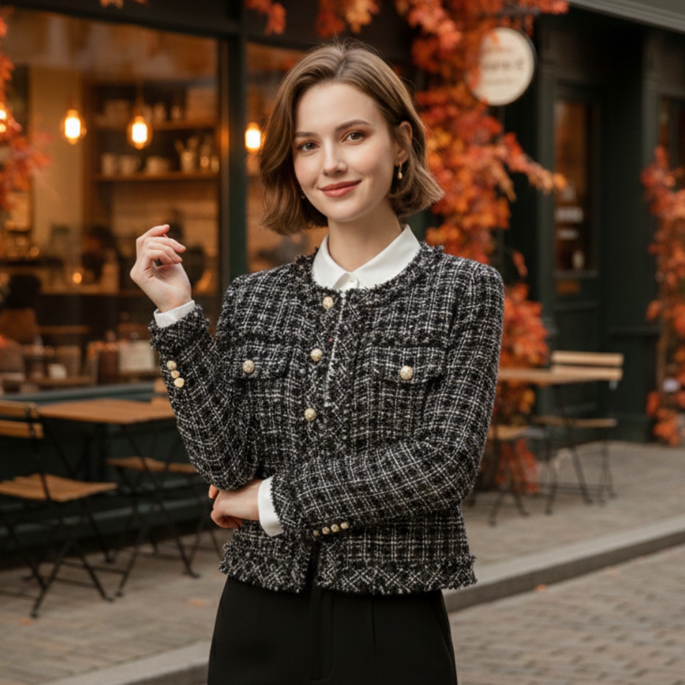 Women's Cropped Textured Jacket