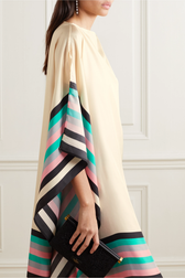 Boat Neck Batwing Sleeve Kaftan Maxi Dress 15