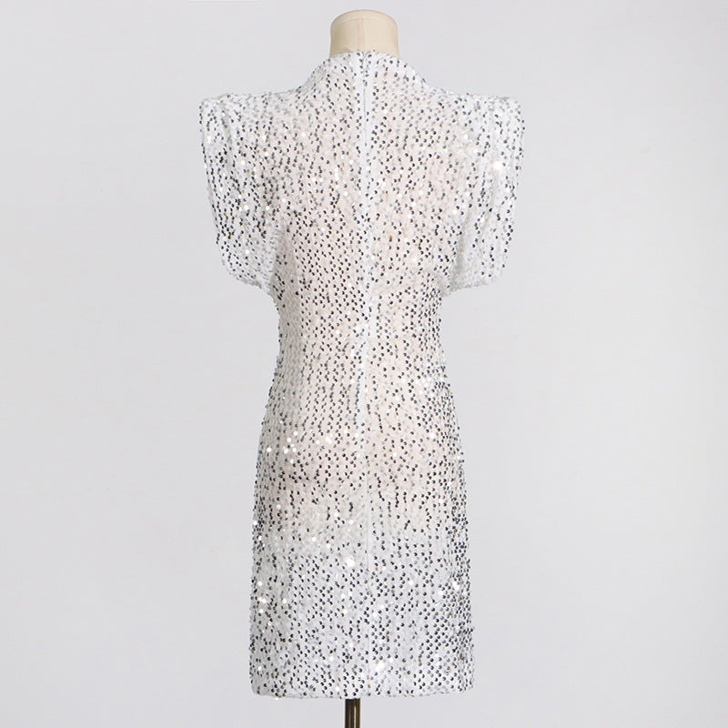 Party On Mini Dress - Silver