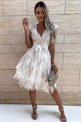 Absolutely Stunning Lace Mini Dress - 3 Colors 3
