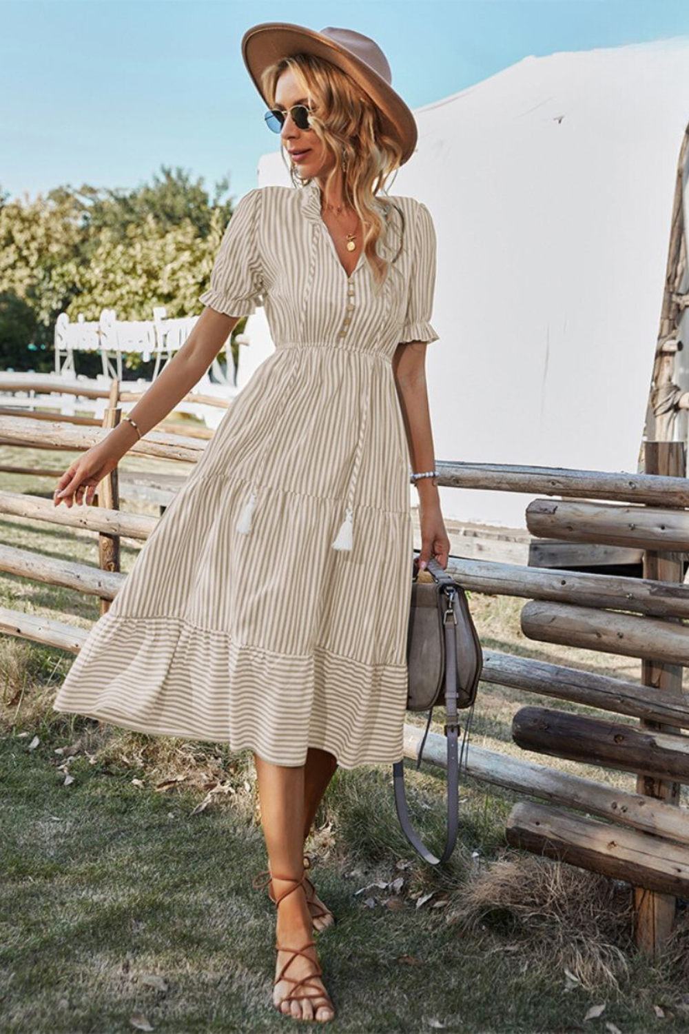 Lisa Chic Stylish Summer Dress Elevated Occasion Wear