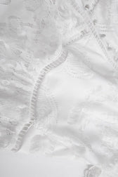 Lace Hollow-out Button Midi Dress - View 6