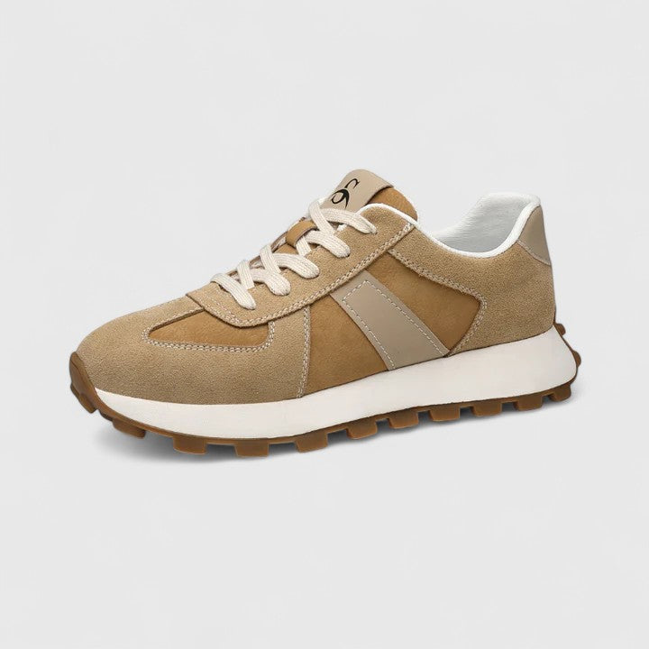Lace Up Round Toe Lug Sole Sneakers