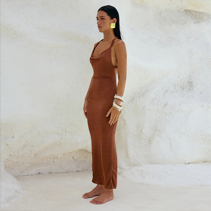 Rowan Maxi Dress - Brown