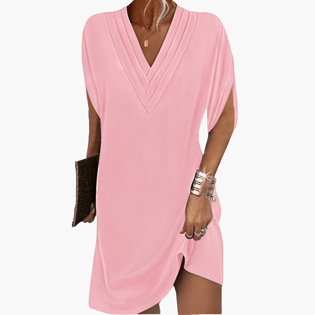 Caroline | Effortless Elegance Shift Dress Pink
