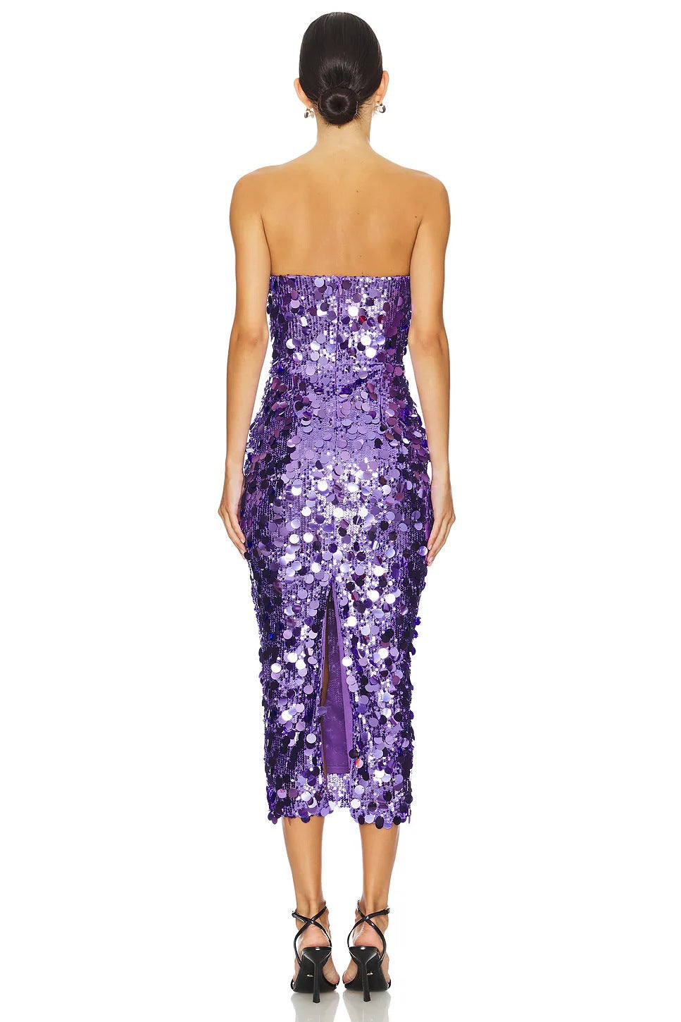 Sparkly Babe Midi Dress Purple