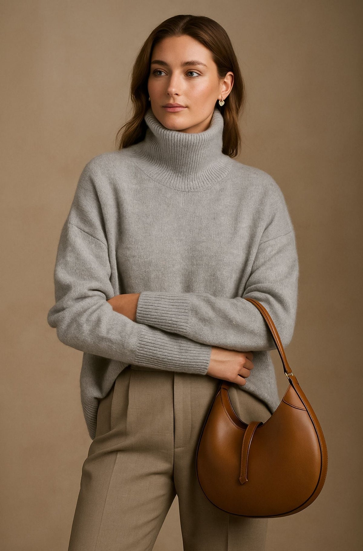 Women's Sweater | High Turtleneck Collar