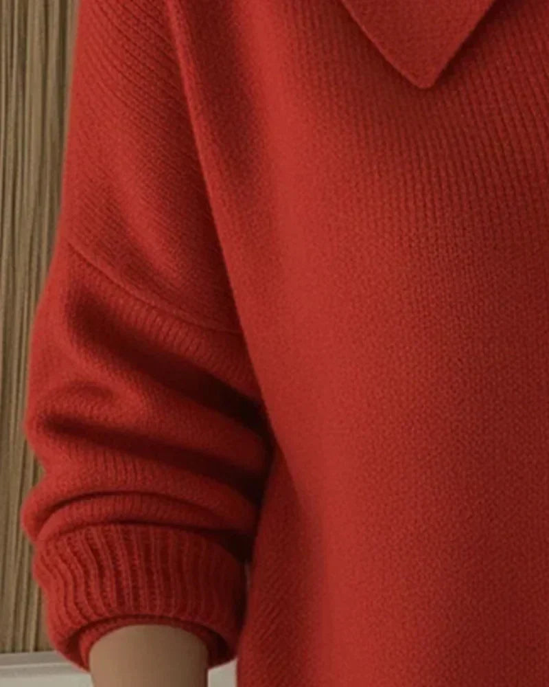 Collared Button Front Ribbed Knit Cardigan