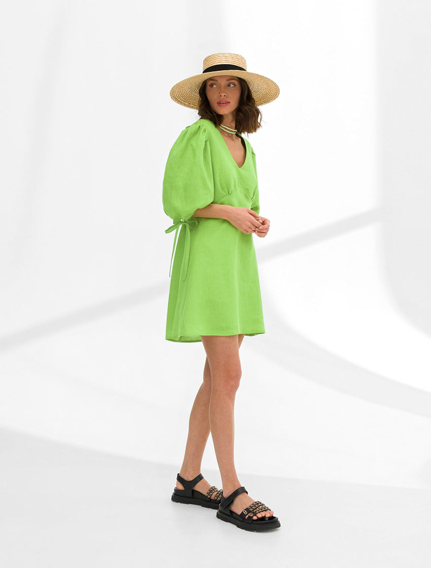 Neptune Mini Dress - Green