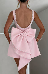 Sleeveless Bow Back Fit and Flare Mini Dress 3