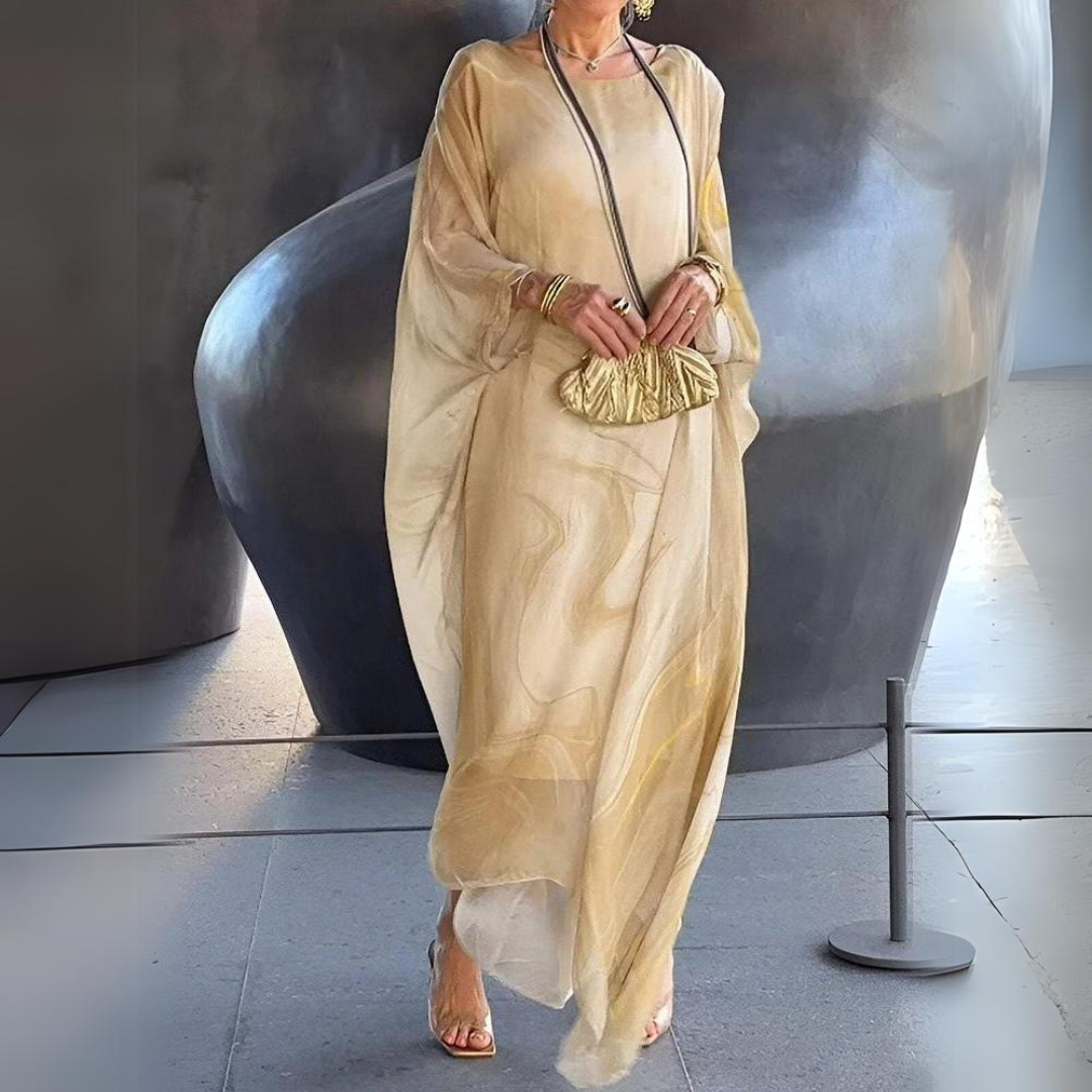 Agustina Exclusive Silk Chiffon Dress Chic Silhouette Collection
