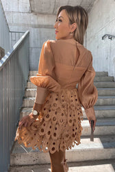 Save Your Love Crochet Tulle Warp Mini Dress - 3 Colors 9