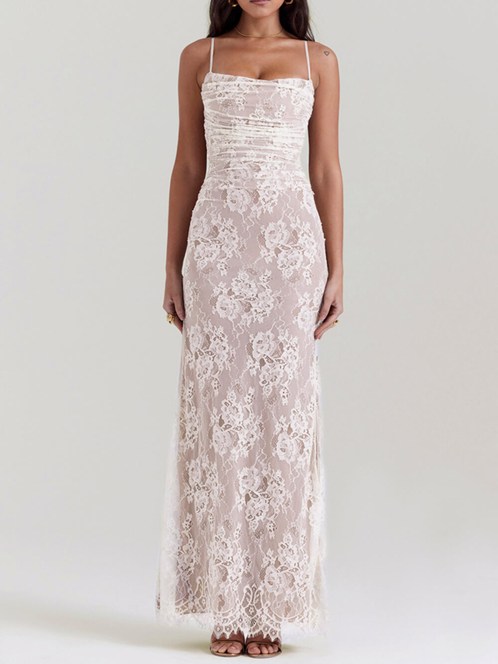 Retro Lace Maxi Dress