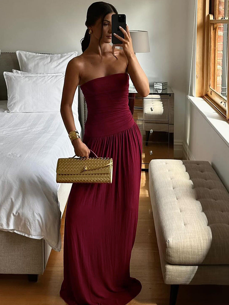 Becky Maxi Dress Maroon