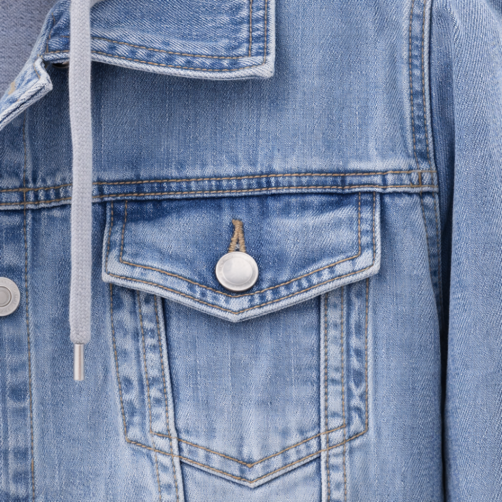 Women's Hooded Denim Jacket