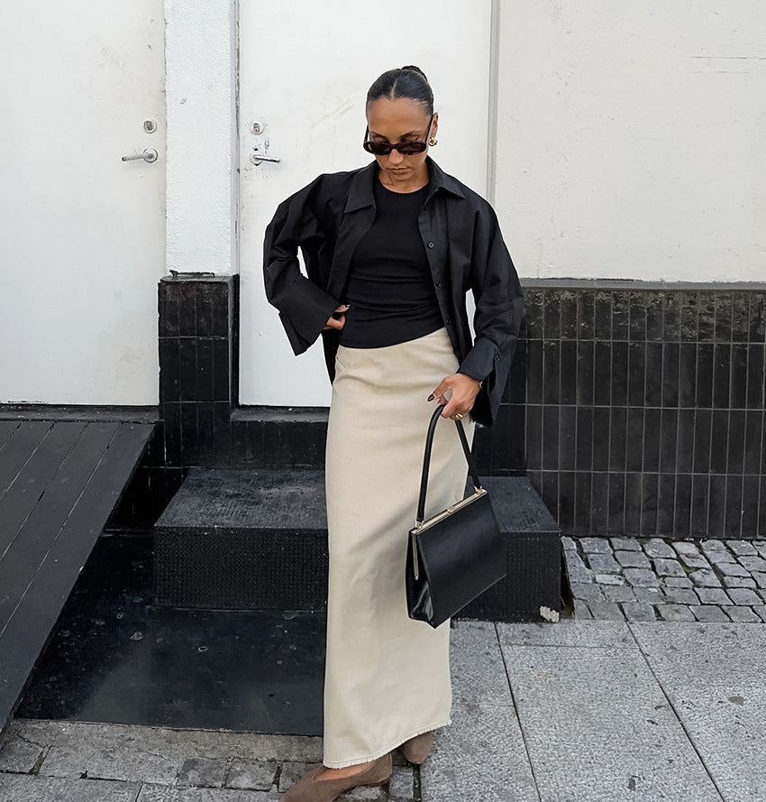 Pollyna Maxi Skirt - Khaki