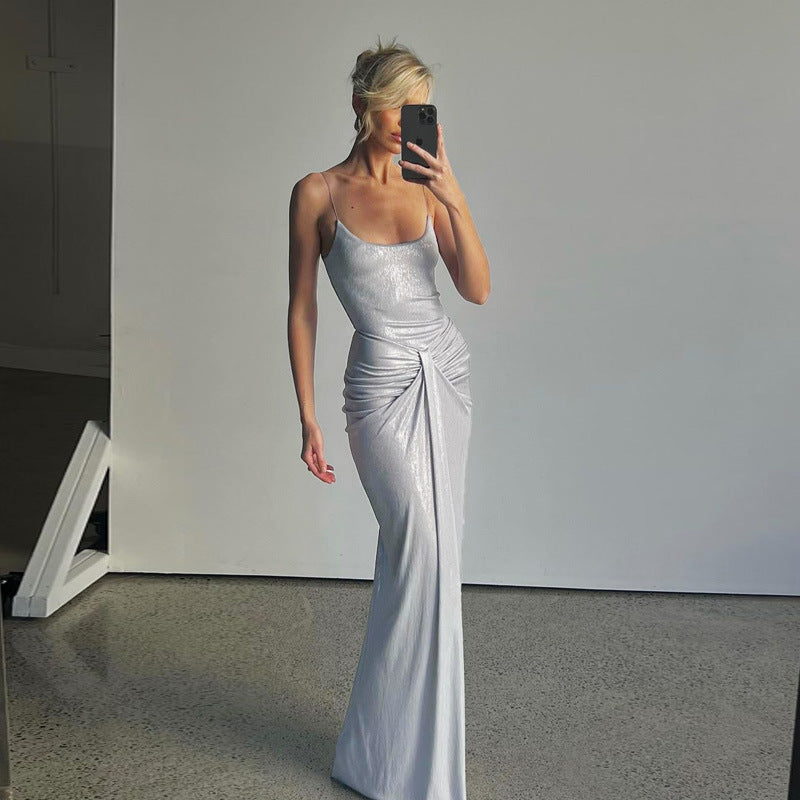 Vinson Maxi Dress Silver