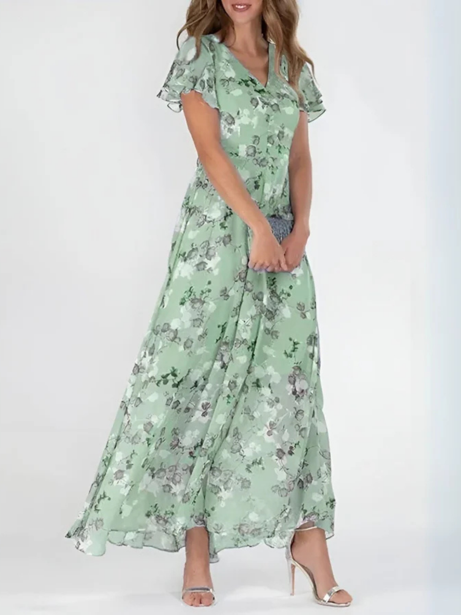 Felicia™ | Casual Floral Flowy Maxi Dress