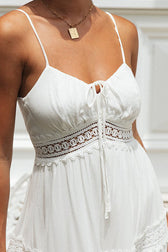 Making Moves White Lace Sleeveless Maxi Dress - View 5