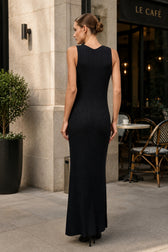 V Neck Flowy Midi Slip Dress