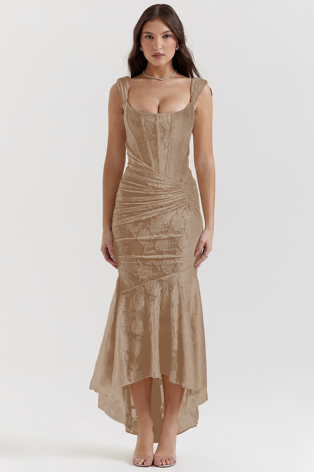 Boned Tailored Mermaid Formal Dress