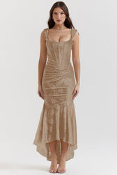 Boned Tailored Mermaid Formal Dress